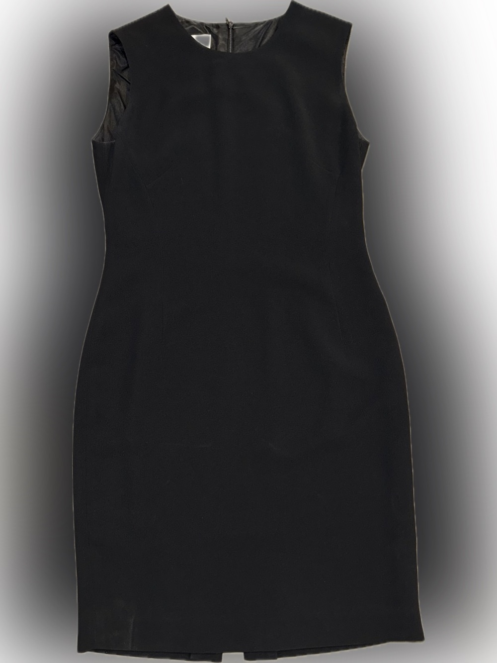 Rena Rowan Black Sleeveless Midi Sheath Dress